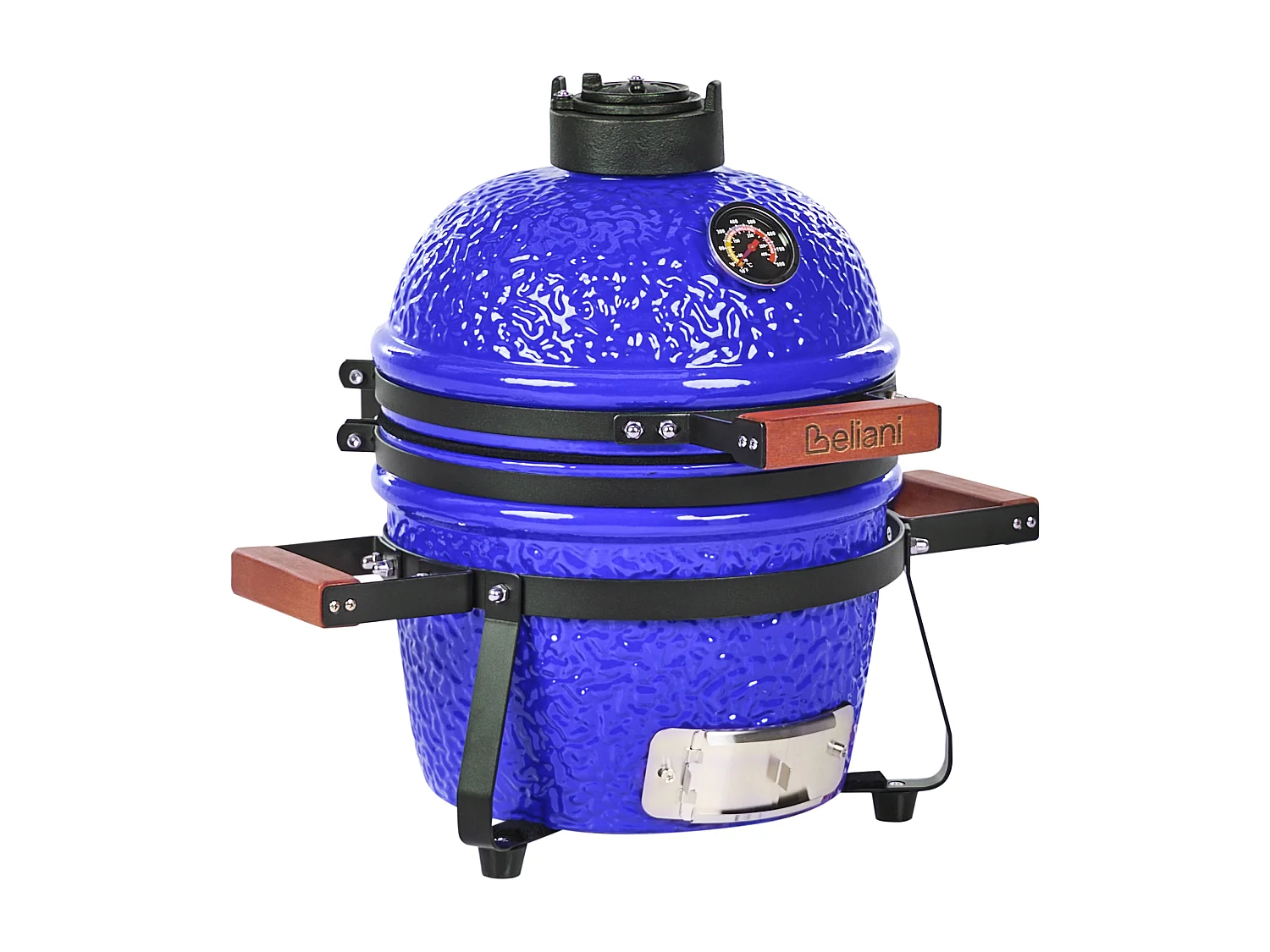 Mini barbecue au charbon de bois KAMADO Céramique Bleu