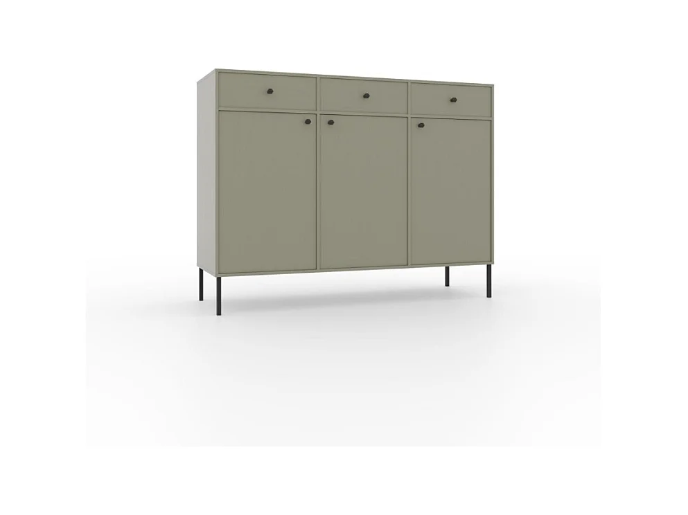 Buffet Tuli Line/portes battantes/tiroirs/plateau de meuble/Vert