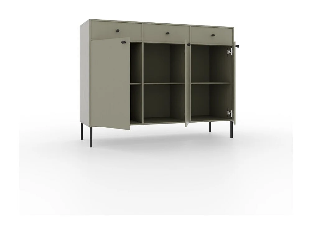 Credenza Tuli Line/ante a battente/cassetti/piano del mobile/Verde