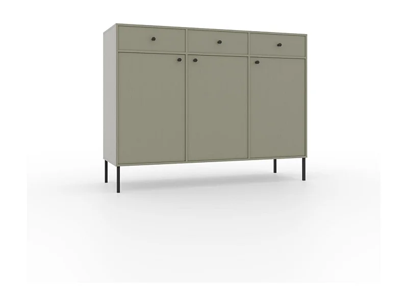 Credenza Tuli Line/ante a battente/cassetti/piano del mobile/Verde