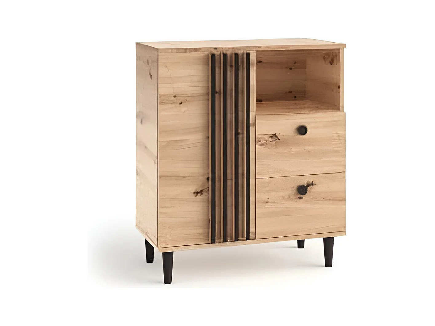 Sideboard Lavinia/Drehtüren/Schubladen/Möbelplatte/Braun