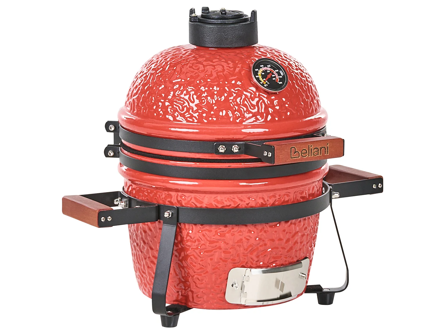 Mini Charcoal BBQ Grill KAMADO Ceramic Red