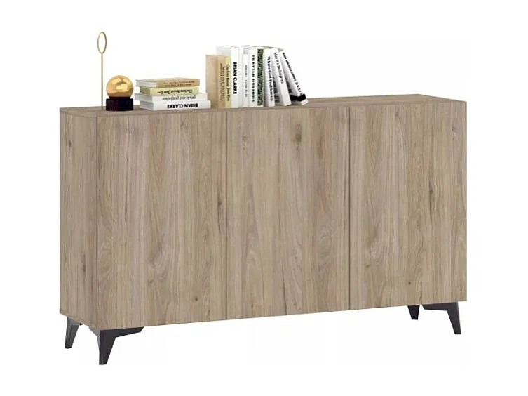 Sideboard Jackson/Drehtüren/Möbelplatte/Braun