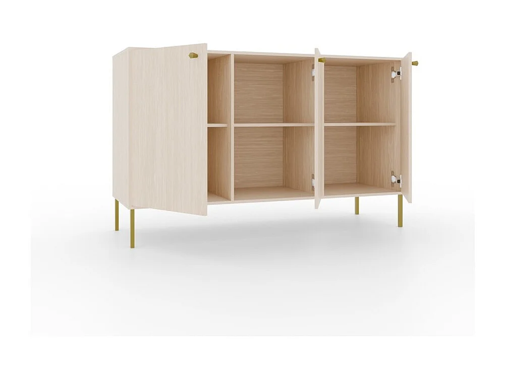 Credenza Tuli Store/porte girevoli/piano del mobile/Beige