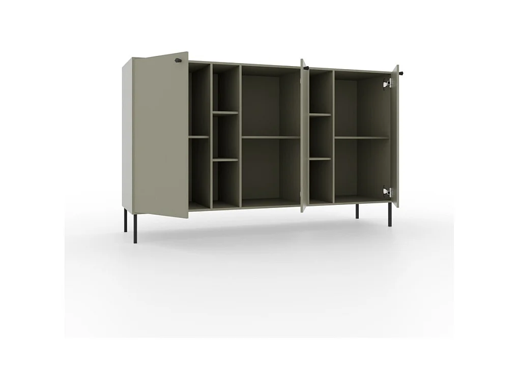 Credenza Tuli Max/ante girevoli/piano del mobile/Verde