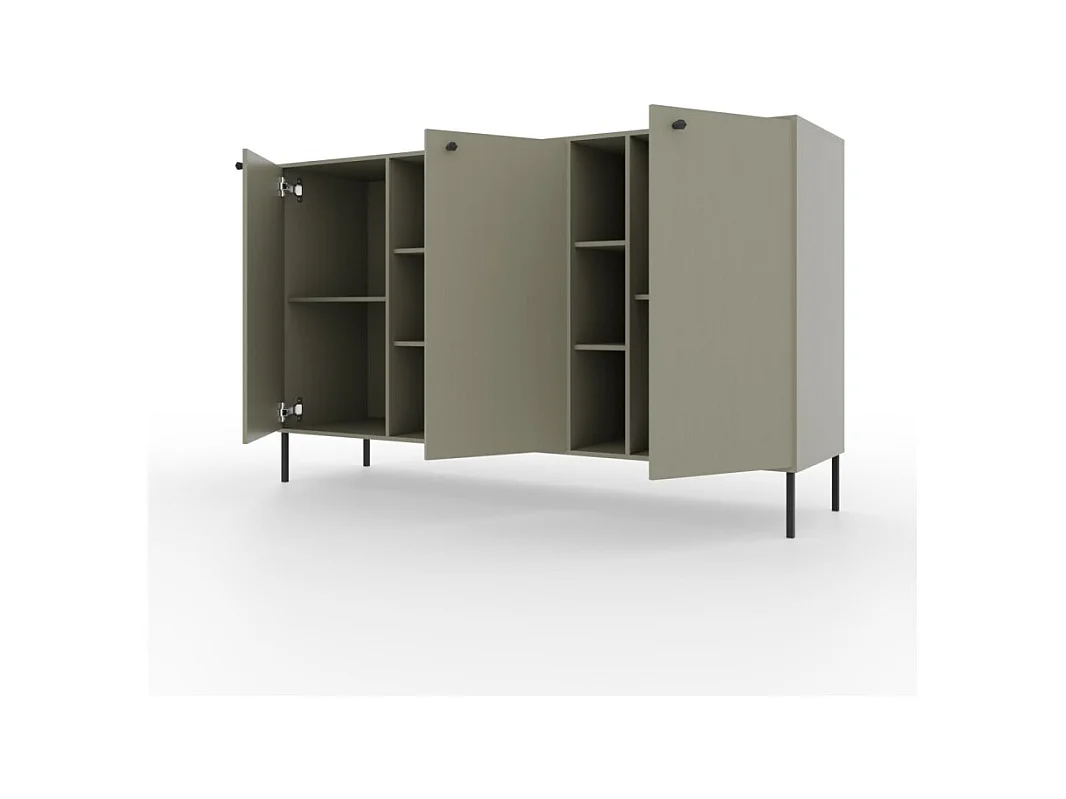 Credenza Tuli Max/ante girevoli/piano del mobile/Verde