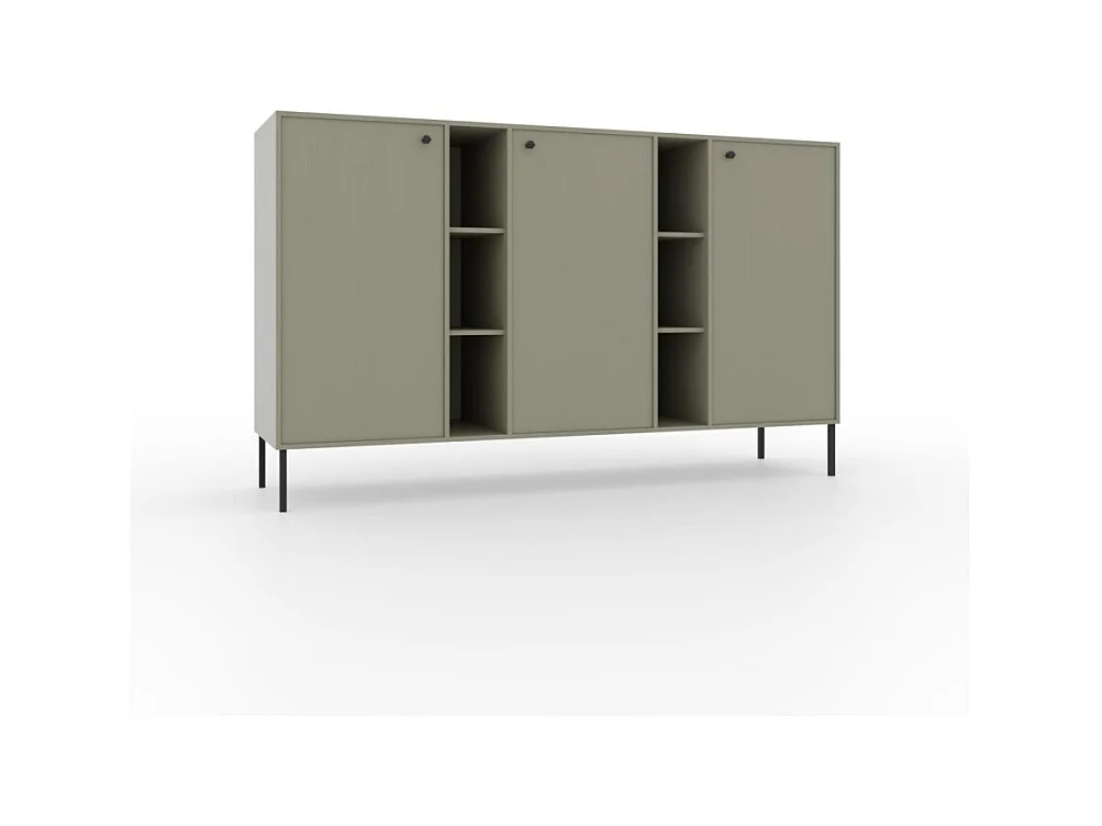 Credenza Tuli Max/ante girevoli/piano del mobile/Verde
