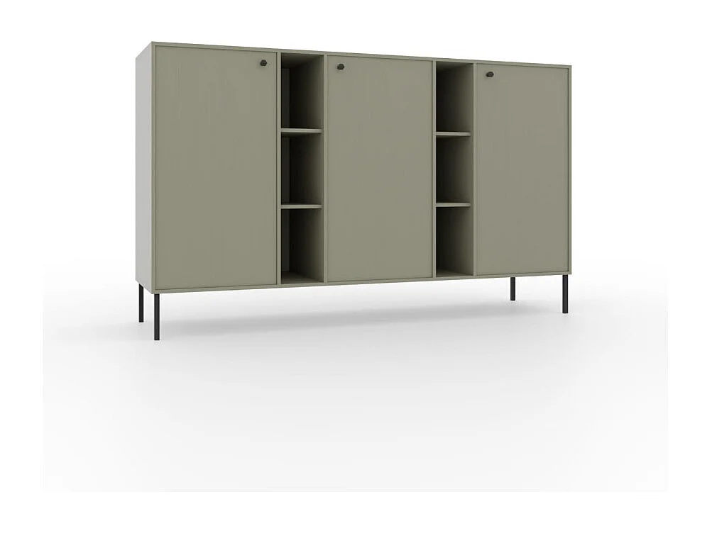 Sideboard Tuli Max/Drehtüren/Möbelplatte/Grün