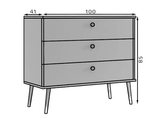 Sideboard Leni/Schubladen/Möbelplatte/Pink