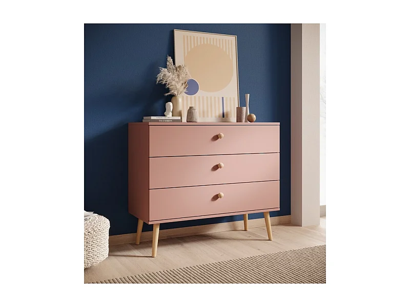 Sideboard Leni/Schubladen/Möbelplatte/Pink