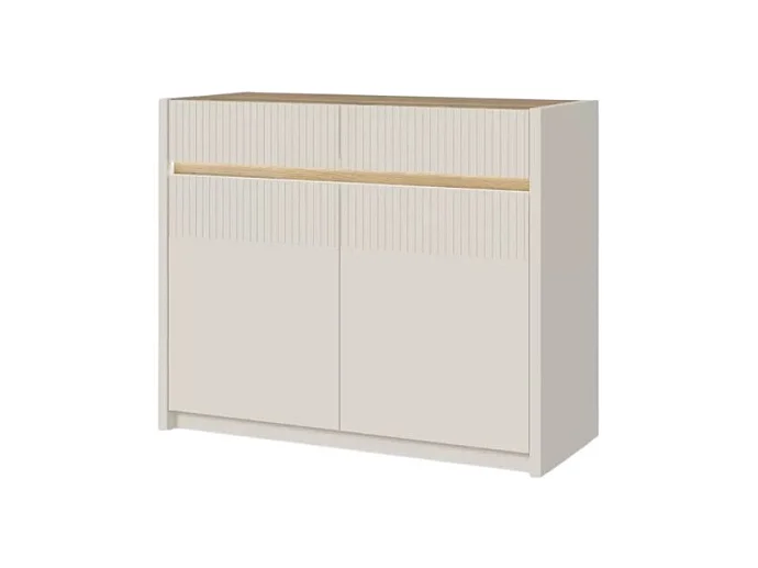 Credenza Skver/Ante a battente/Cassetti/MDF/Beige
