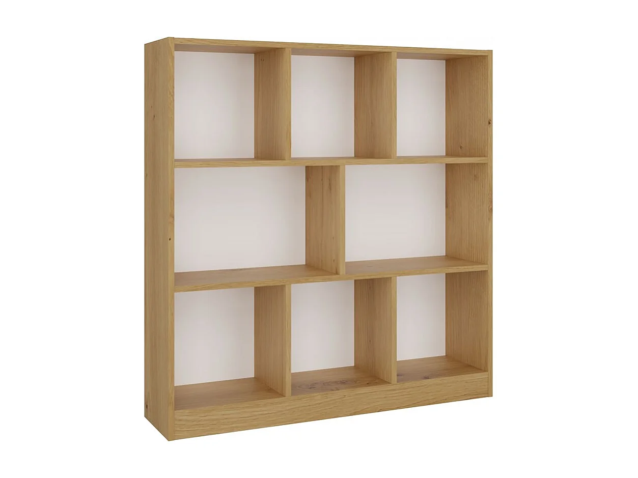 GILDA – Biblioteca 8 estantes – Dimensiones 104x100x24 cm – Mueble de almacenamiento - artesanal