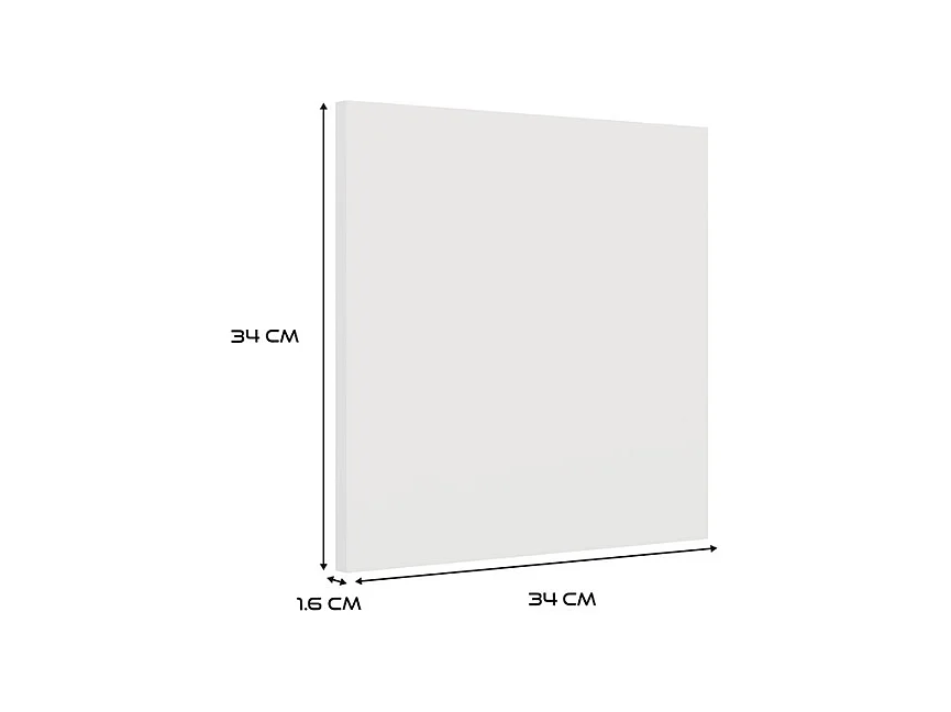 MALAX - Étagère blanche – 3 portes – Compartiments cubiques 110×110 cm – Système Tip-On