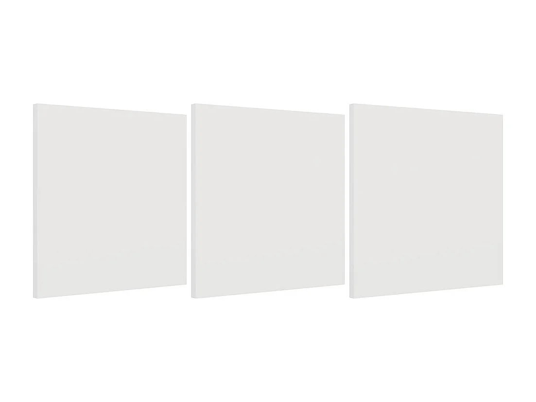 MALAX - Étagère blanche – 3 portes – Compartiments cubiques 110×110 cm – Système Tip-On