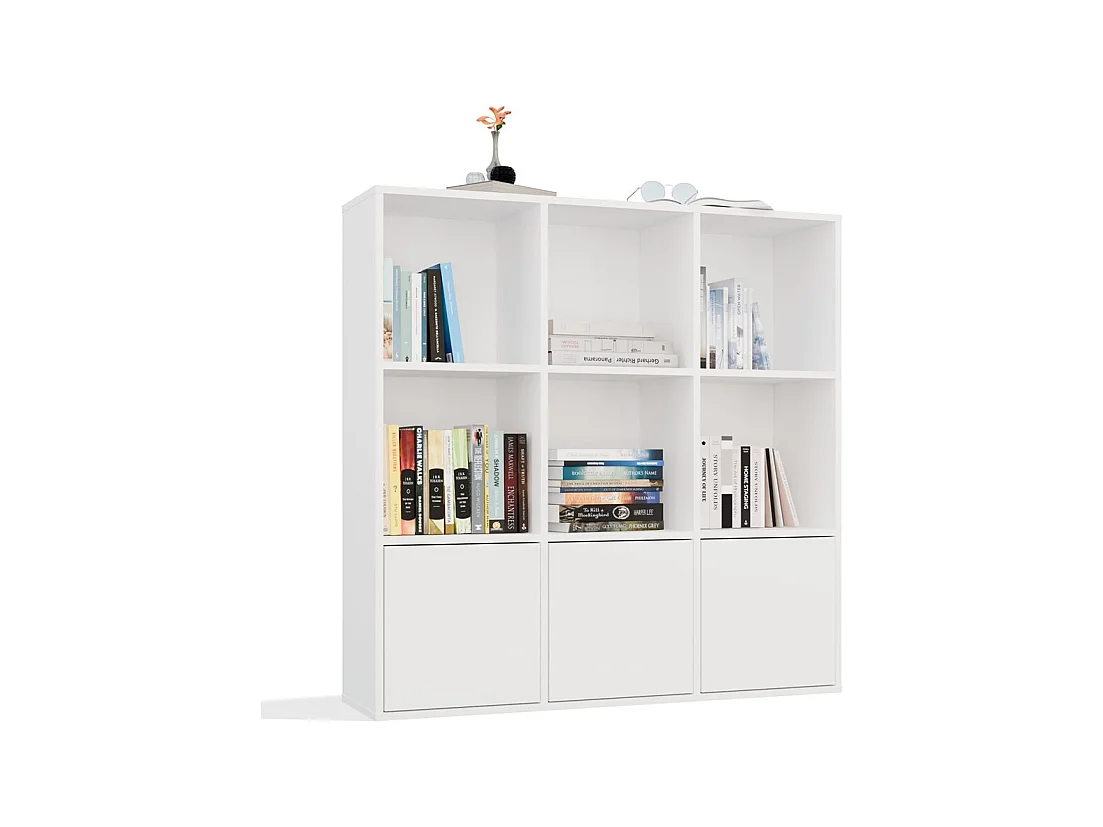 MALAX - 3x portes pour étagères malax, tip-on, blanc