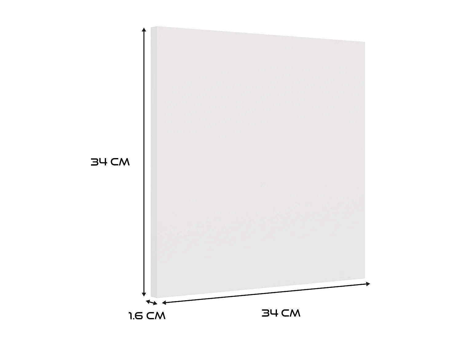 Drzwi MALAX 3D | Białe | 34x1.6x34 cm | Drzwi do Regału 3x3 (3szt.)