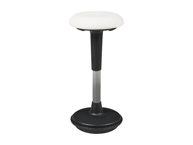 Tabouret oscillant ESTELL Cuir PU Blanc