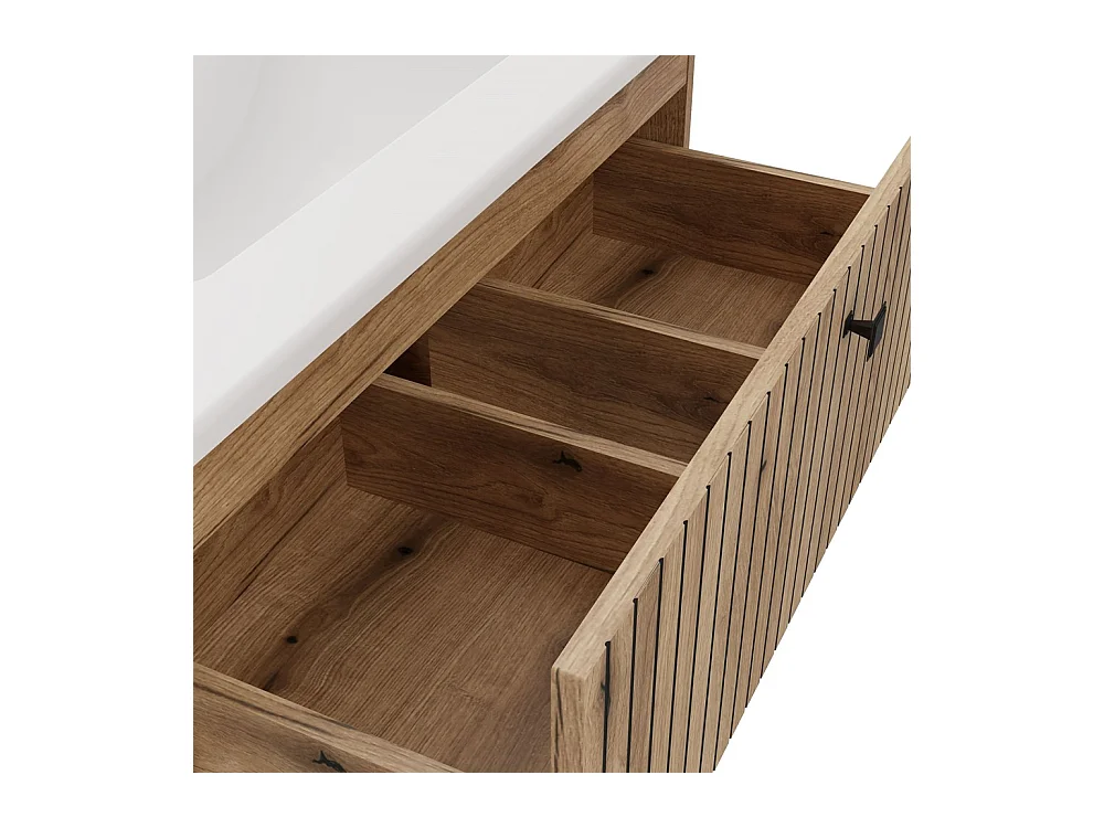 Szafka Łazienkowa TIGO 80 SZAFKA  | Dąb Evoke | 80x45,5x57 cm |2 Szuflady