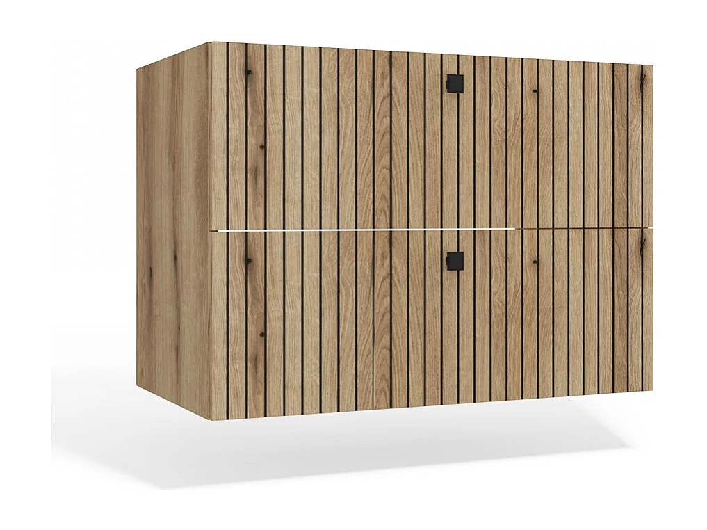 Szafka Łazienkowa TIGO 80 SZAFKA  | Dąb Evoke | 80x45,5x57 cm |2 Szuflady