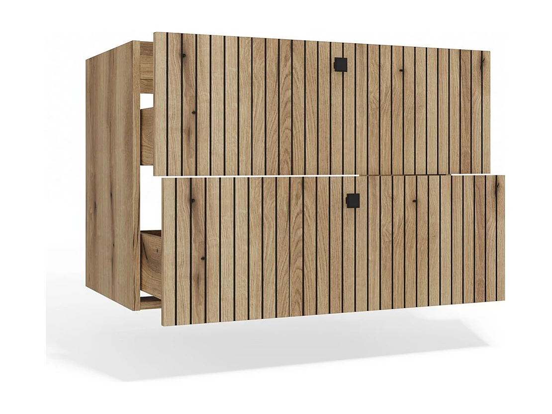 Szafka Łazienkowa TIGO 80 SZAFKA  | Dąb Evoke | 80x45,5x57 cm |2 Szuflady