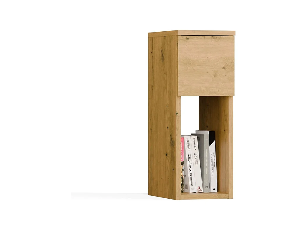 Szafka nocna GALAX 20/1S | Dąb Artisan | 20x30x55 cm | Nowoczesny stolik z szufladą