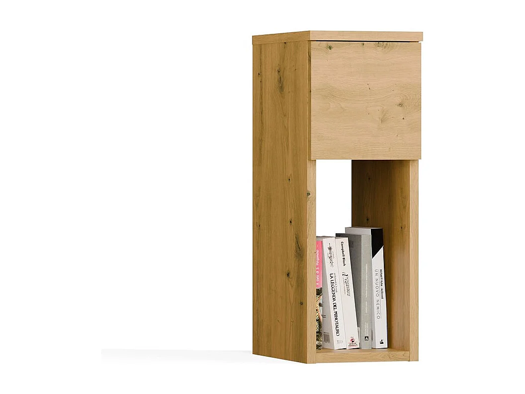 Szafka nocna GALAX 20/1S | Dąb Artisan | 20x30x55 cm | Nowoczesny stolik z szufladą