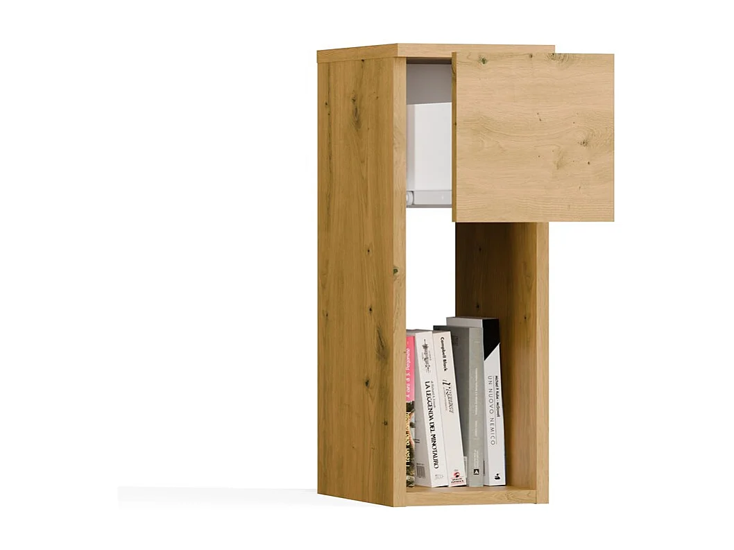 Szafka nocna GALAX 20/1S | Dąb Artisan | 20x30x55 cm | Nowoczesny stolik z szufladą