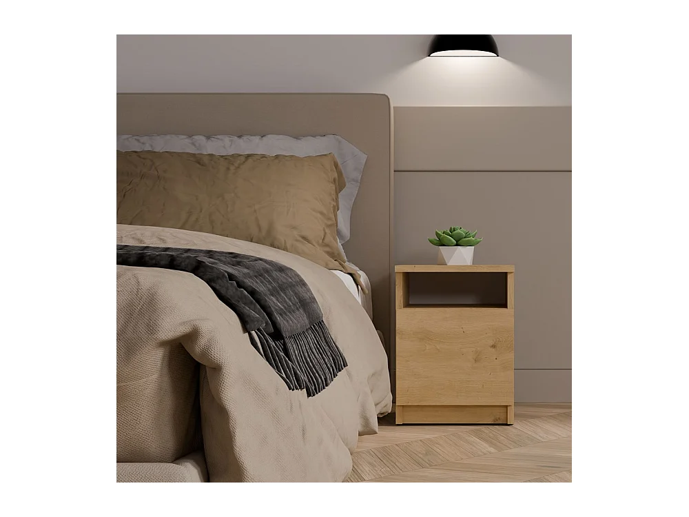 Szafka Nocna GALAX 30 1D | Dąb Artisan |  30x30x40 cm | Szafka/Stolik Nocny