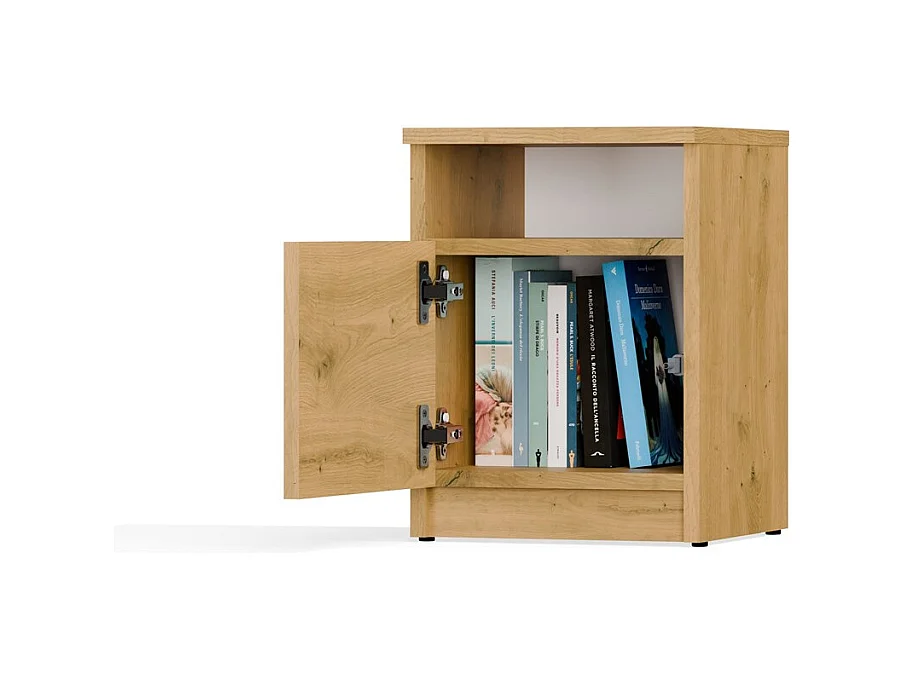 Szafka Nocna GALAX 30 1D | Dąb Artisan |  30x30x40 cm | Szafka/Stolik Nocny