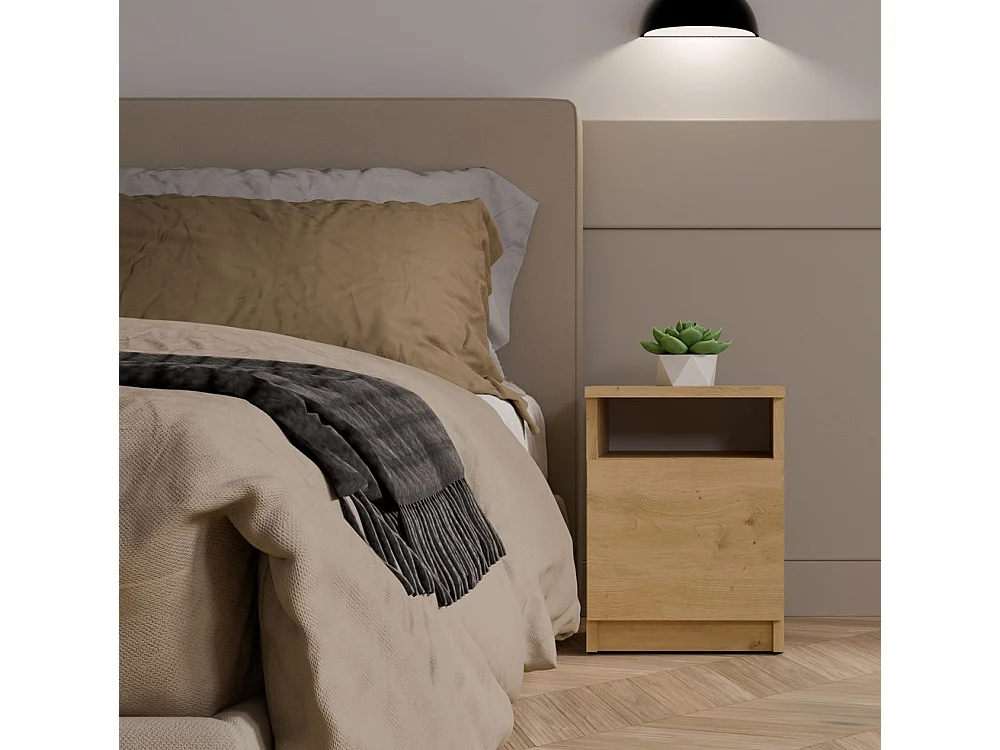 Szafka Nocna GALAX 30 1D | Dąb Artisan |  30x30x40 cm | Szafka/Stolik Nocny