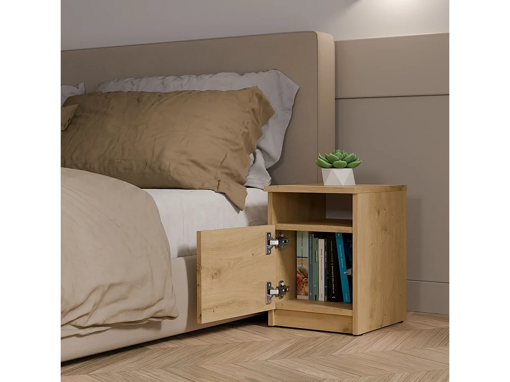 Szafka Nocna GALAX 30 1D | Dąb Artisan |  30x30x40 cm | Szafka/Stolik Nocny