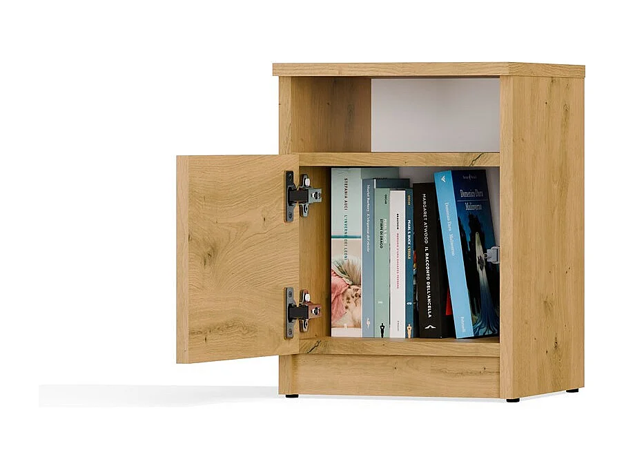 Szafka Nocna GALAX 30 1D | Dąb Artisan |  30x30x40 cm | Szafka/Stolik Nocny