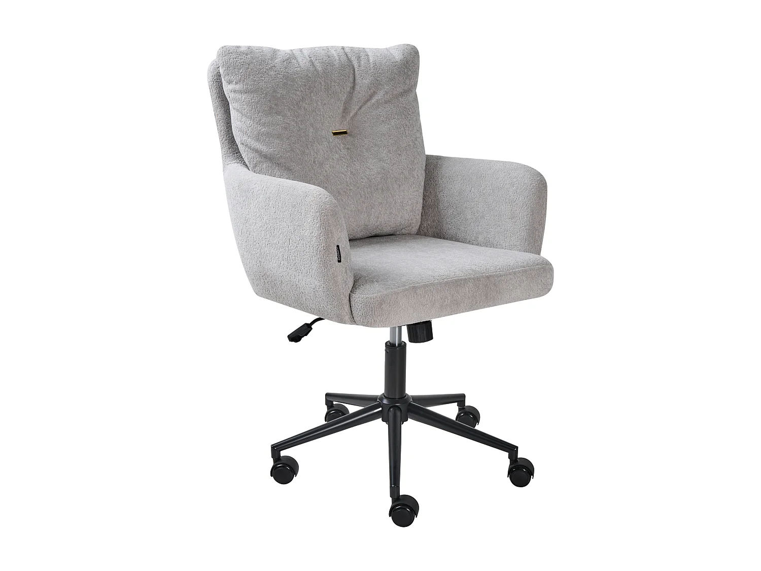 Chaise de bureau ALPINE Fourrure synthétique Gris