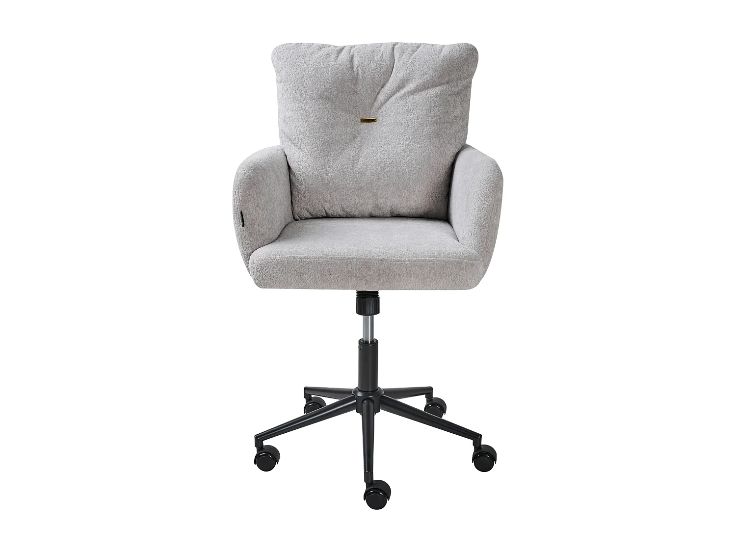 Chaise de bureau ALPINE Fourrure synthétique Gris