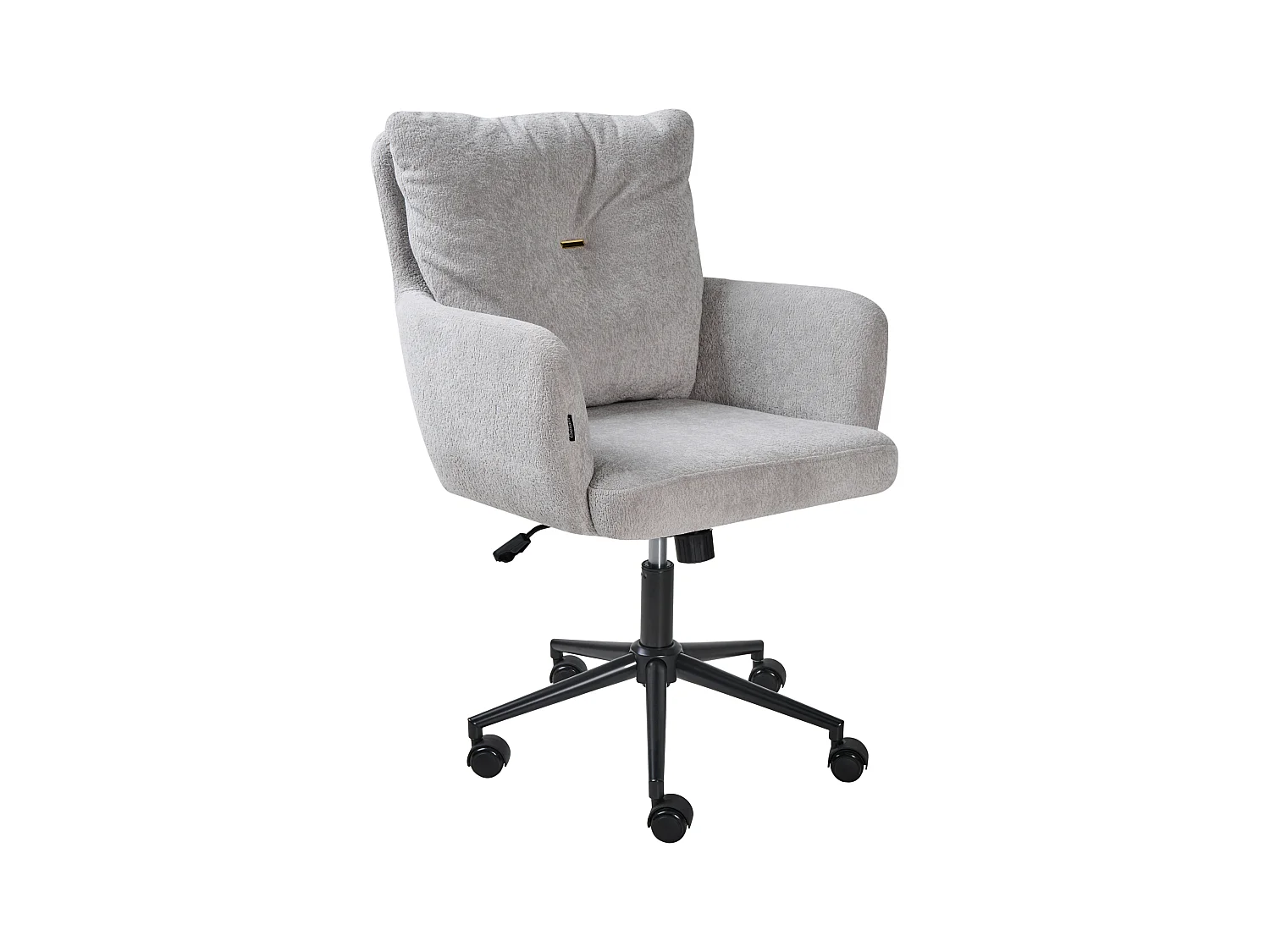Chaise de bureau ALPINE Fourrure synthétique Gris