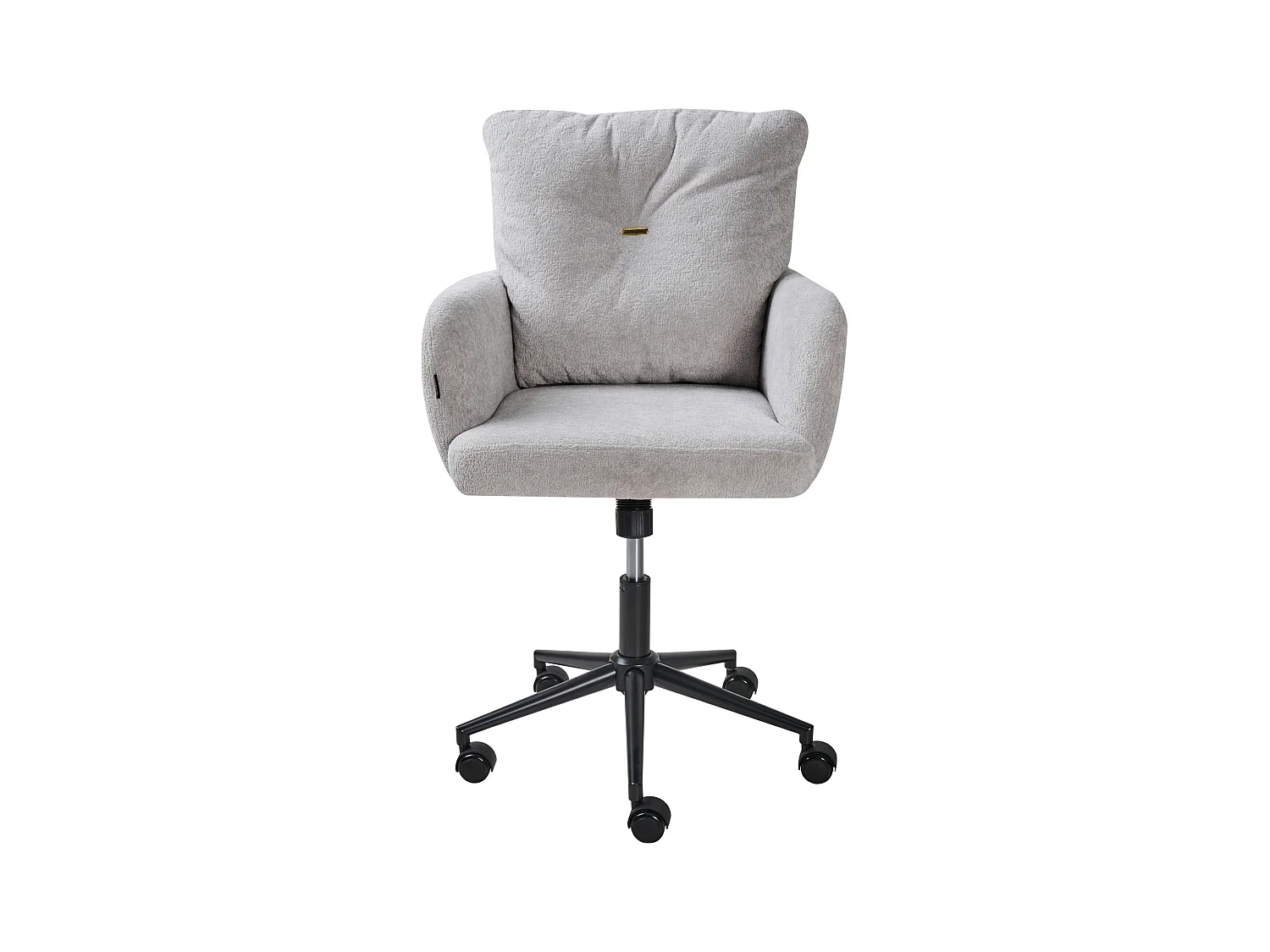 Chaise de bureau ALPINE Fourrure synthétique Gris