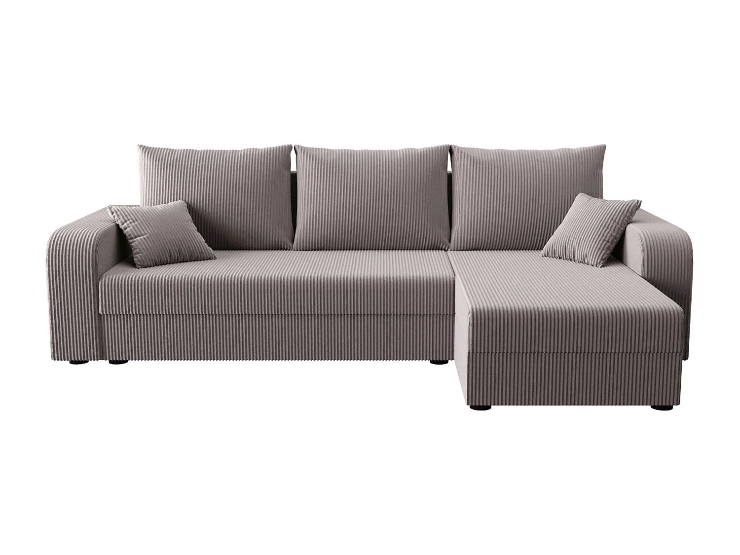 BEDANTE ECKSOFA HEWLET L BIS Zoom 19 Rechts Grau mit Schlaffunktion L-Form Sofa mit Stauraum Bettkasten Wohnzimmersofa Couch Sofa Bettsofa Bettkasten Bettcouch