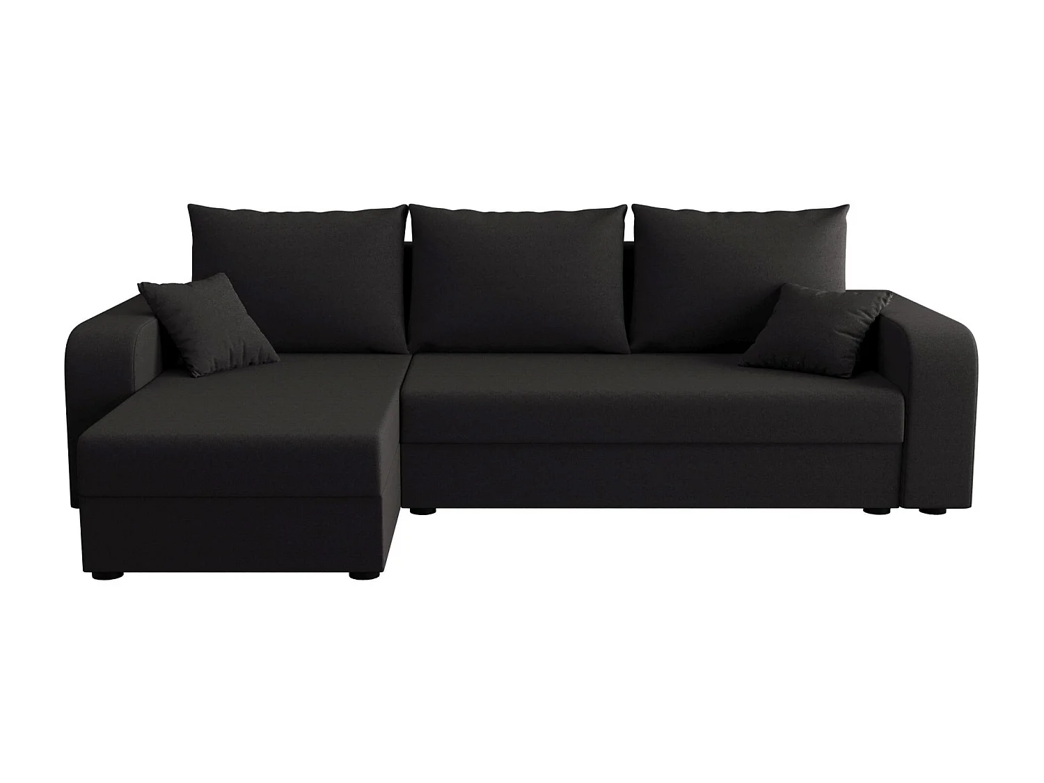 BEDANTE hoekbank HEWLET L BIS Sawana 05 links grijs met slaapfunctie L-vormige bank met opbergruimte bedbox Wohnzimmersofa Couch Sofa Bettsofa bedbox Bettcouch