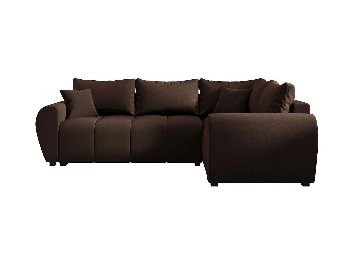 BEDANTE canapé d’angle MOLISA L PLUS Cosmic 800 droit marron avec fonction de couchage canapé en forme de L