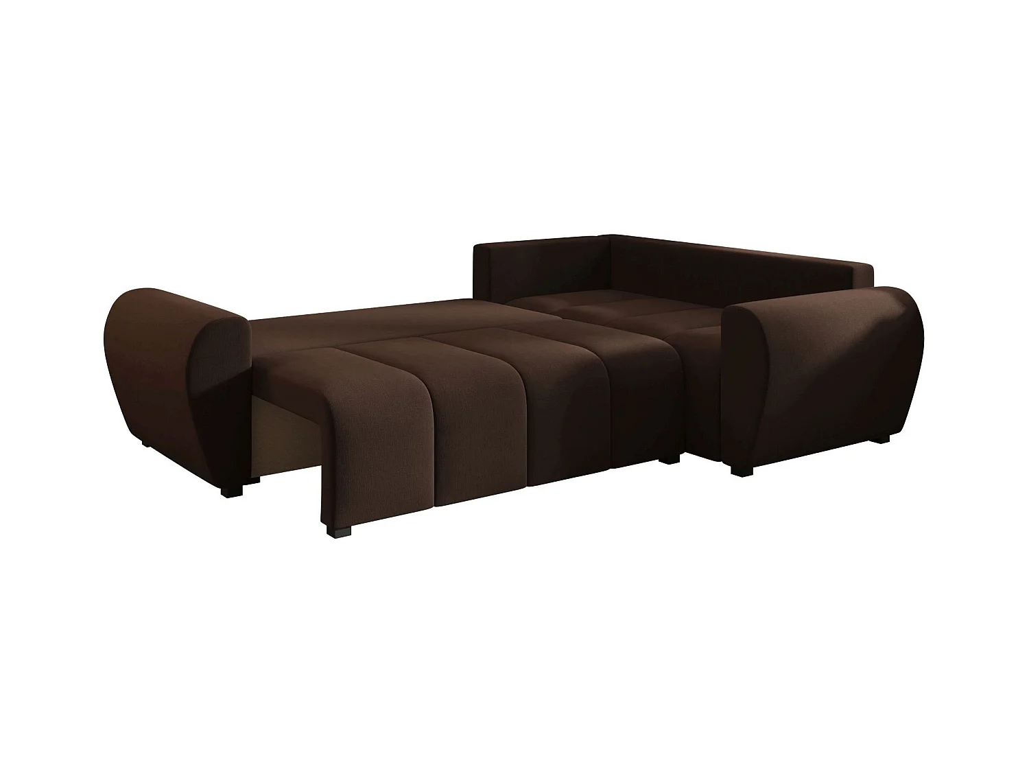 BEDANTE canapé d’angle MOLISA L PLUS Cosmic 800 droit marron avec fonction de couchage canapé en forme de L