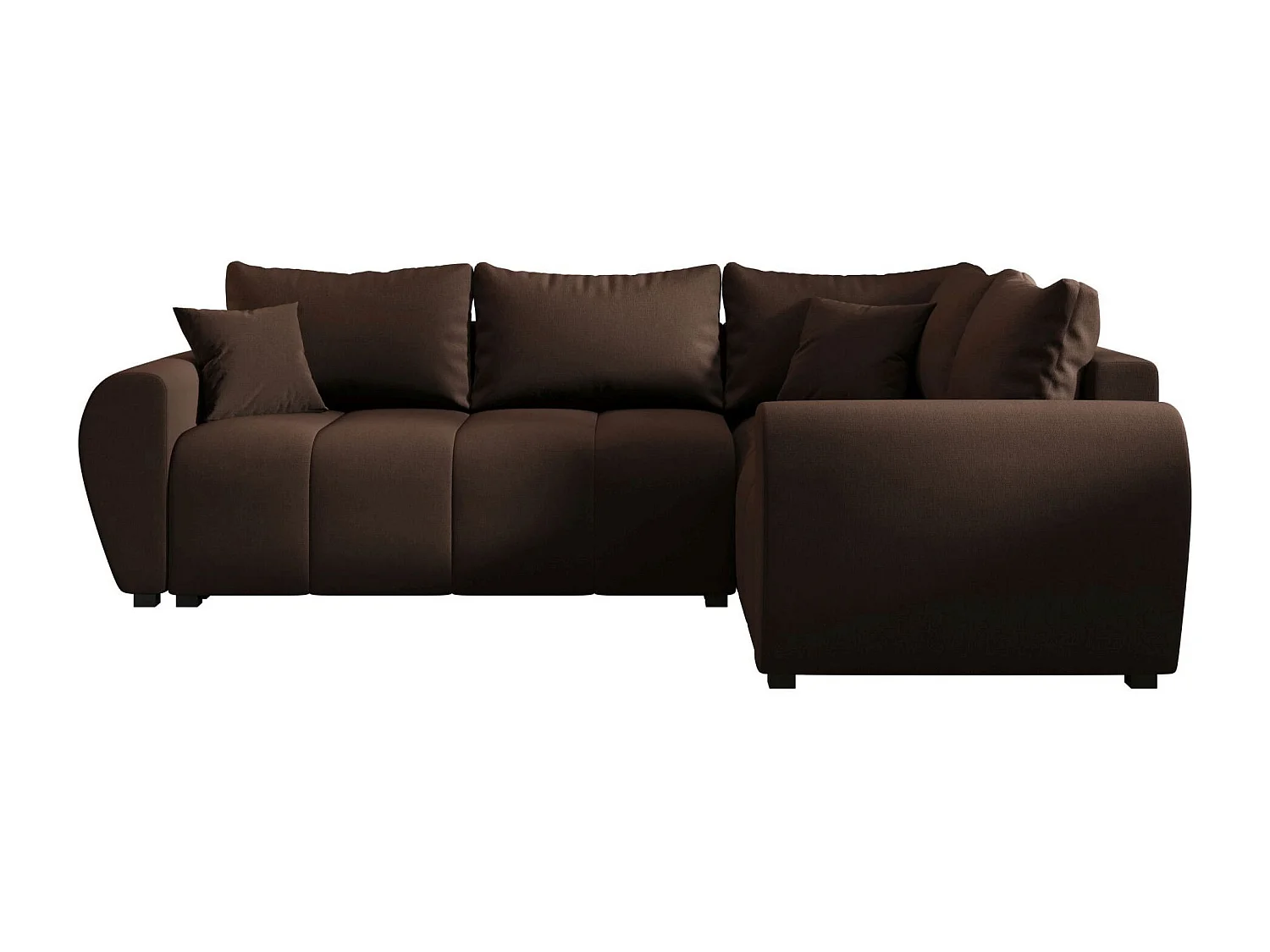 BEDANTE canapé d’angle MOLISA L PLUS Cosmic 800 droit marron avec fonction de couchage canapé en forme de L