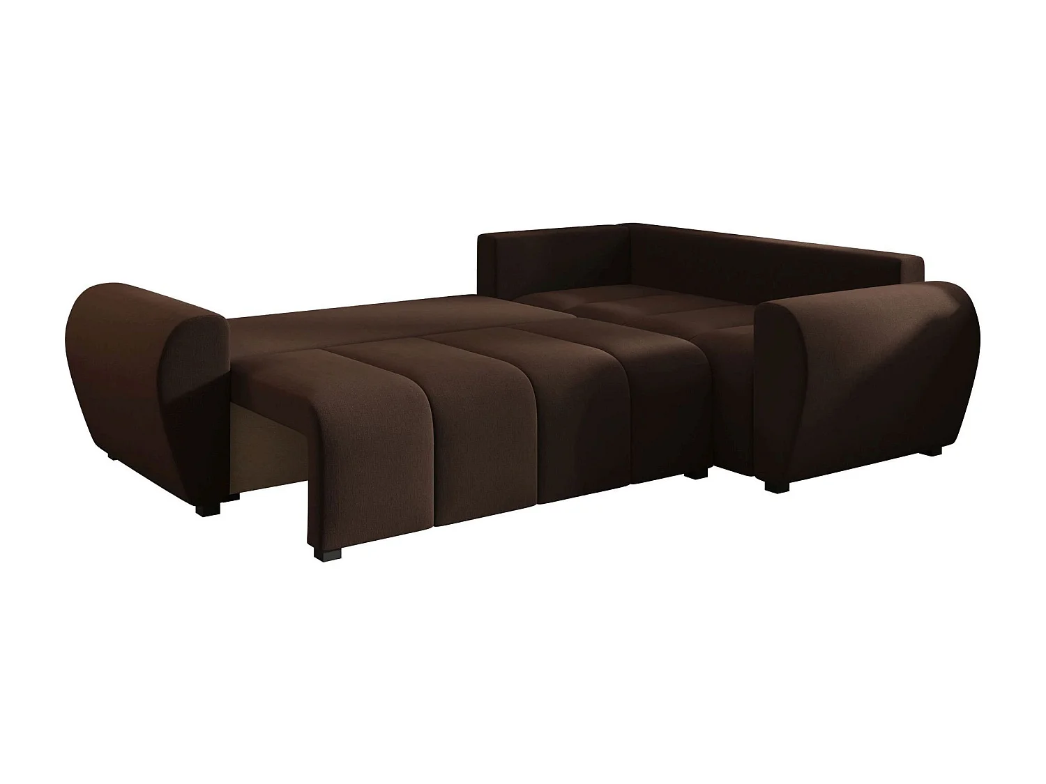 BEDANTE canapé d’angle MOLISA L PLUS Cosmic 800 droit marron avec fonction de couchage canapé en forme de L