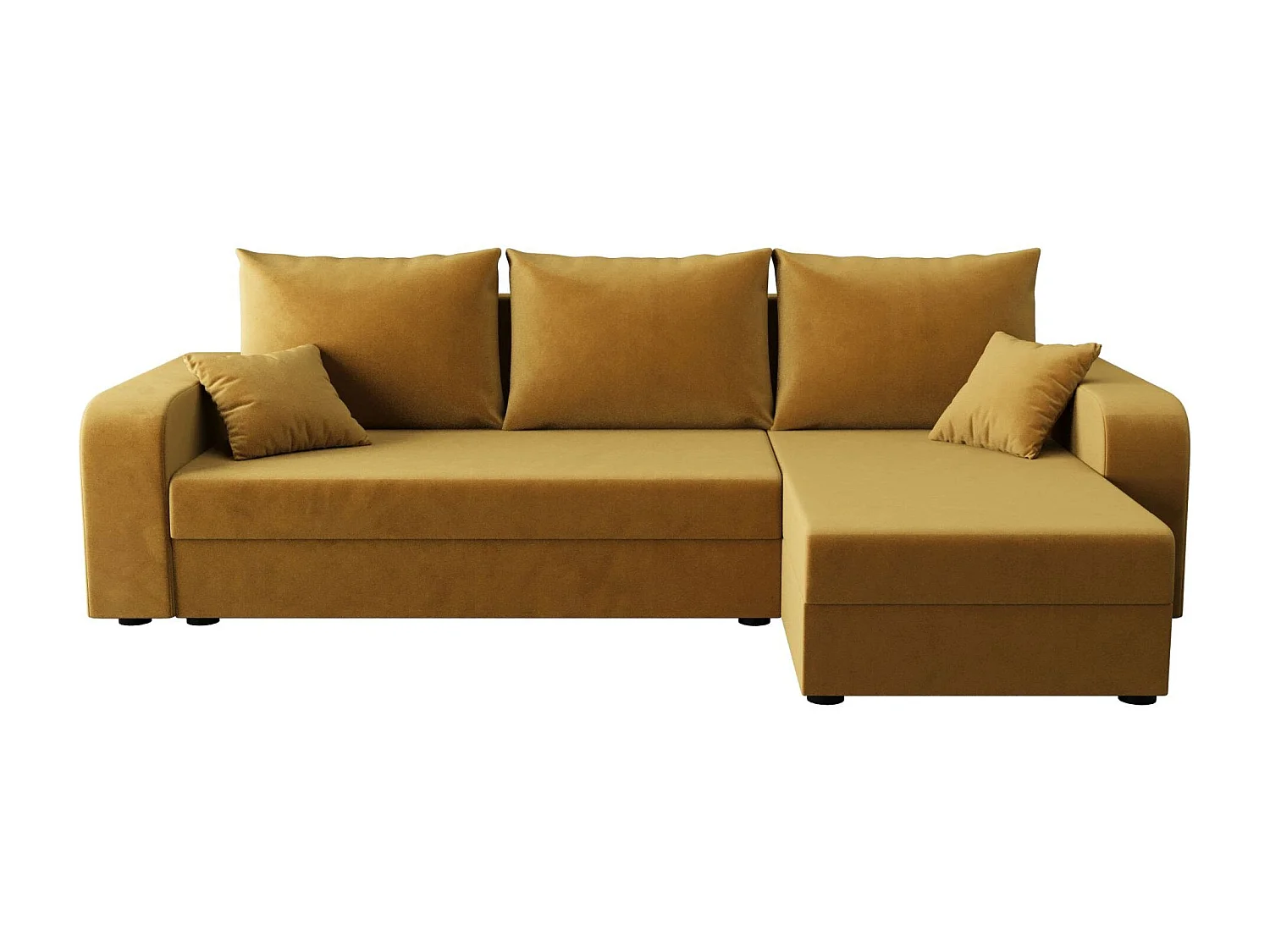 BEDANTE ECKSOFA HEWLET L BIS Itaka 33 Rechts Orange mit Schlaffunktion L-Form Sofa mit Stauraum Bettkasten Wohnzimmersofa Couch Sofa Bettsofa Bettkasten Bettcouch