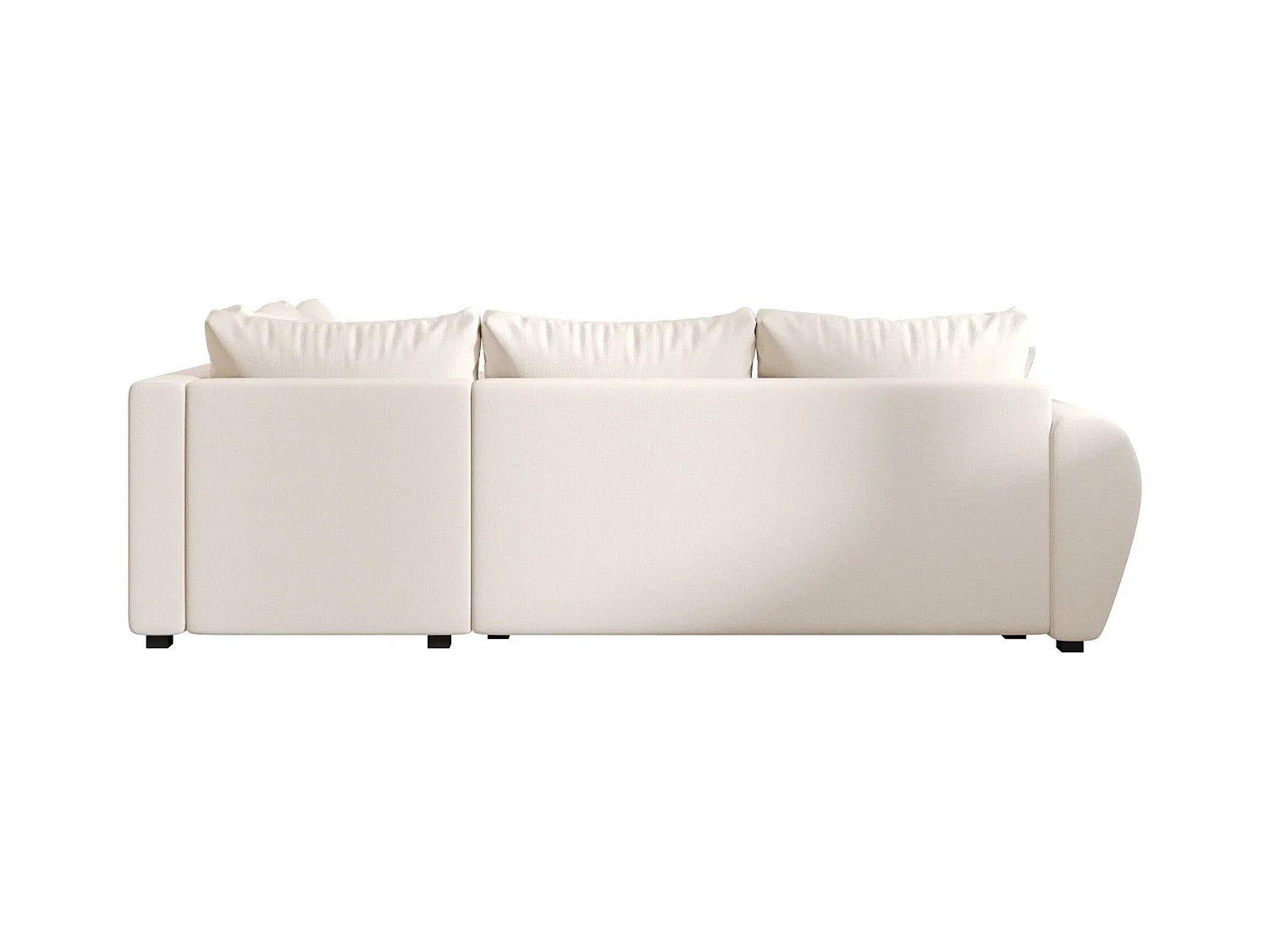 BEDANTE canapé d’angle MOLISA L PLUS Cosmic 10 droit beige avec fonction de couchage canapé en forme de L