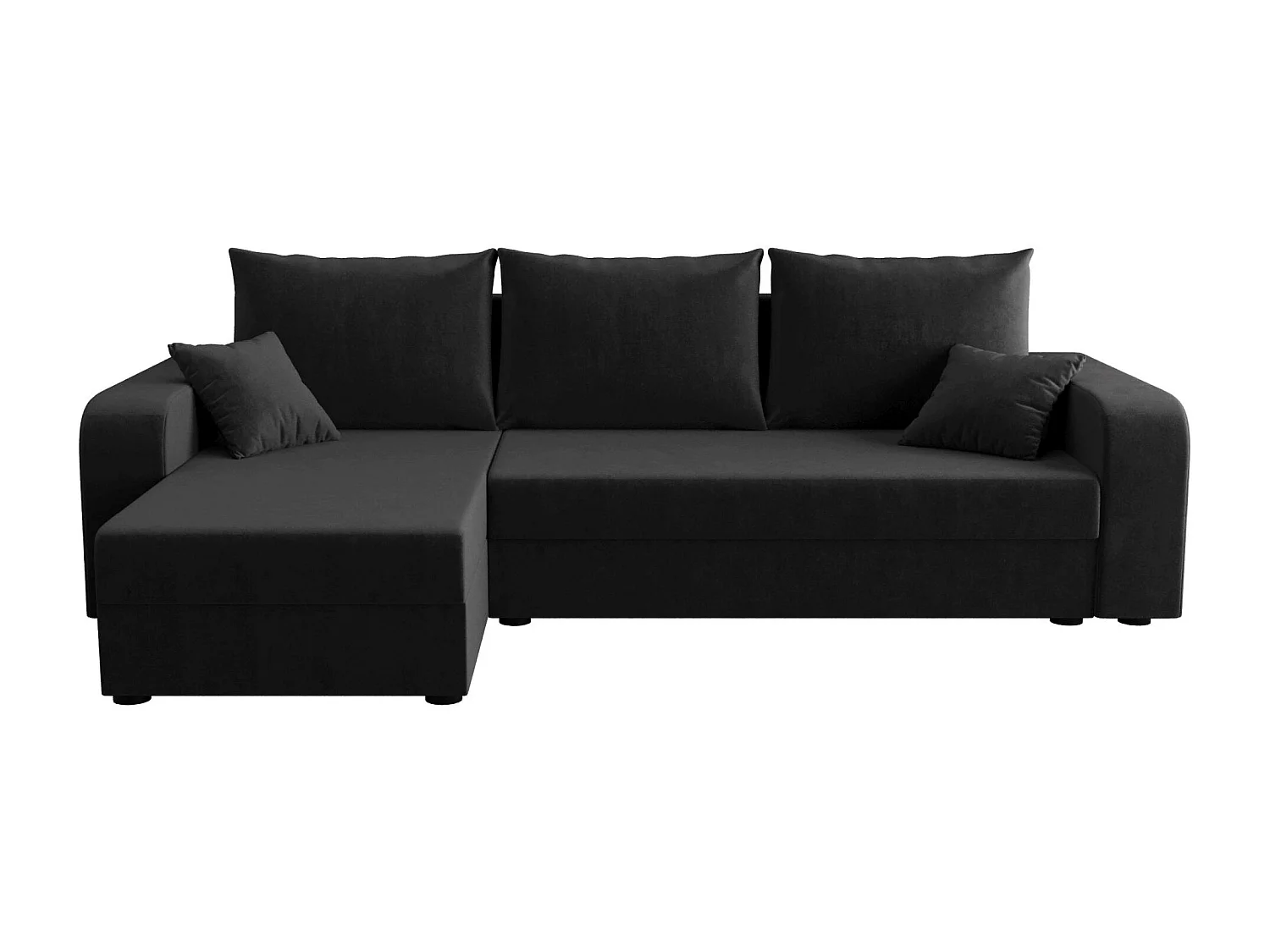 BEDANTE ECKSOFA HEWLET L BIS Itaka 27 Links Dunkelgrau mit Schlaffunktion L-Form Sofa mit Stauraum Bettkasten