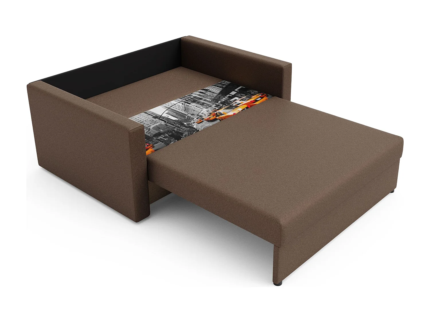 BEDANTE Sofa Amerykanka HEVEN 80 NY + Neo 4 met opbergruimte, woonkamerbank, slaapbank, bank met opbergruimte