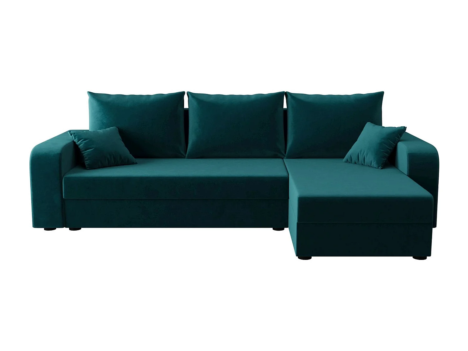 BEDANTE ECKSOFA HEWLET L BIS Itaka 39 Rechts Türkis mit Schlaffunktion L-Form Sofa mit Stauraum Bettkasten Wohnzimmersofa Couch Sofa Bettsofa Bettkasten Bettcouch