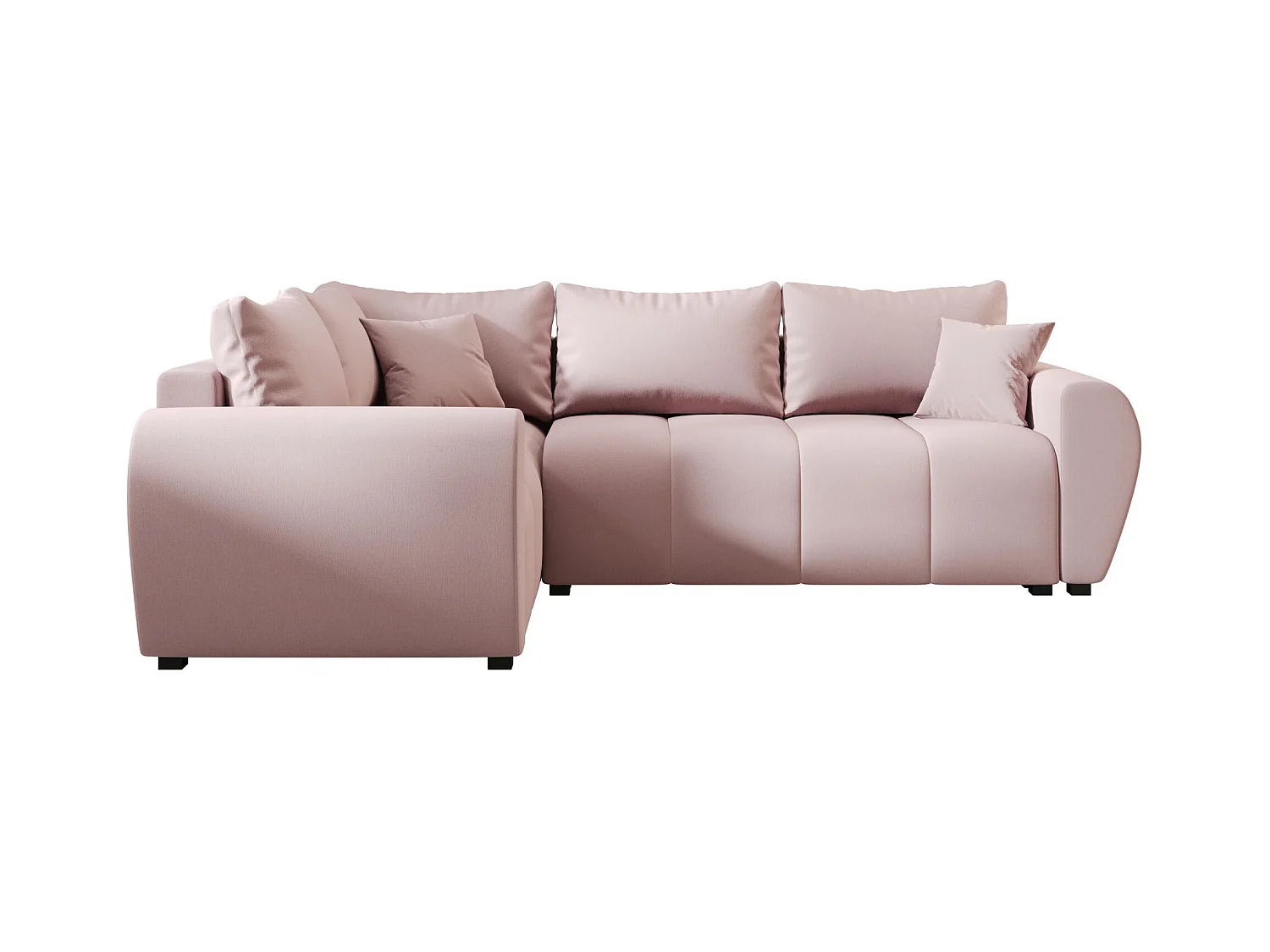 BEDANTE canapé d’angle MOLISA L PLUS Cosmic 14 gauche rose avec fonction de couchage canapé en forme de L