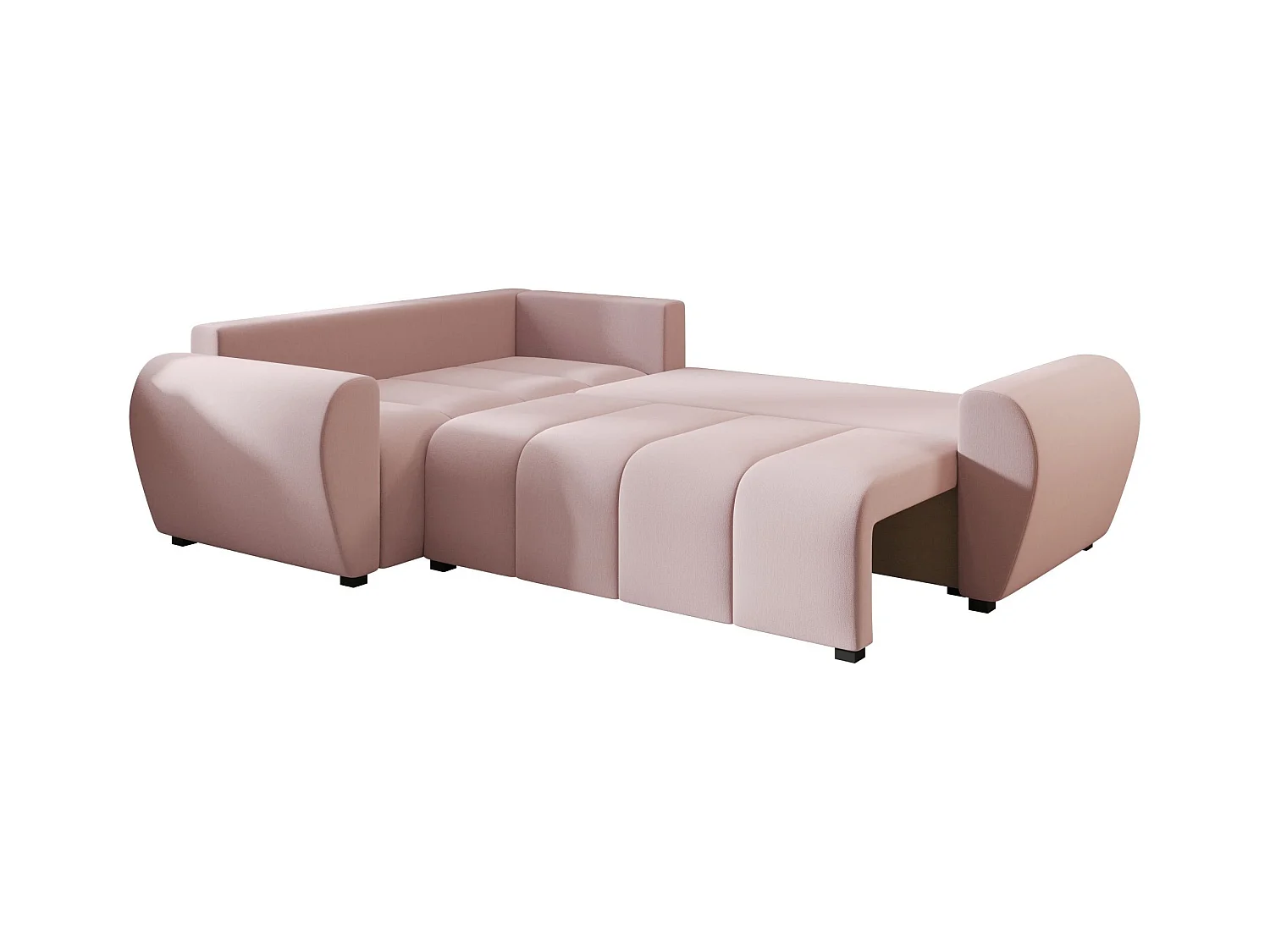 BEDANTE canapé d’angle MOLISA L PLUS Cosmic 14 gauche rose avec fonction de couchage canapé en forme de L