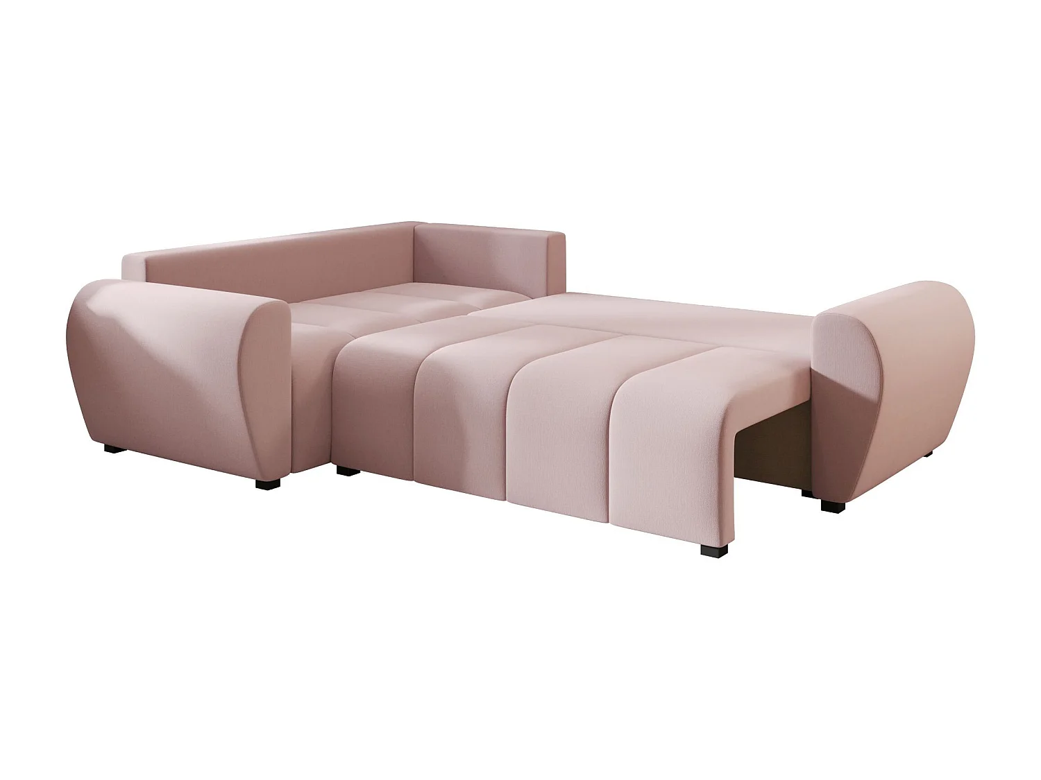 BEDANTE canapé d’angle MOLISA L PLUS Cosmic 14 gauche rose avec fonction de couchage canapé en forme de L